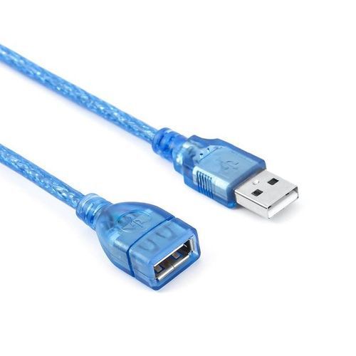 5m USB 2.0 Extension Cable High Speed Transparent Male To Female Cord