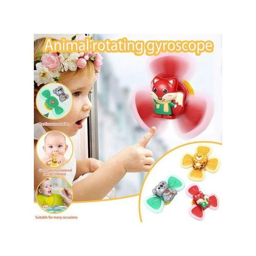 Suction Cup Spinner Spiner Rattles For Kid Montessori Board Games Newborn Baby Interactive Fidget Educational Soft Christmas Toy