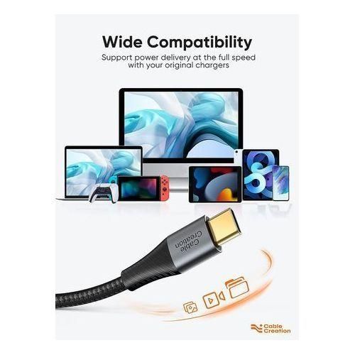 LASA USB C TO USB C CABLE FAST CHARGING 0.25M - GREY