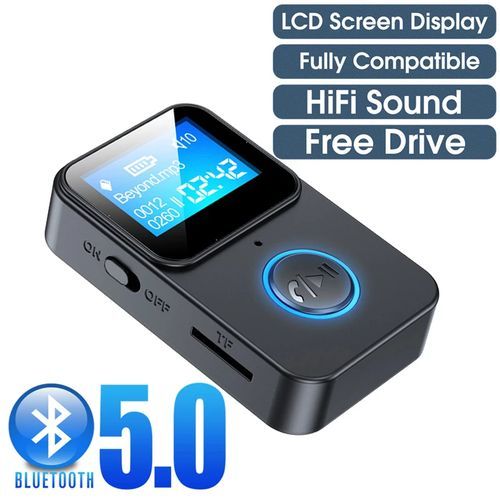 Bluetooth 5.0 USB Receiver Transmitter, Wireless Audio Adapter,HD HiFi MP3 Player, 3.5 Mm