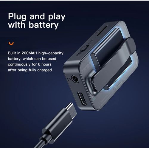 Bluetooth 5.0 USB Receiver Transmitter, Wireless Audio Adapter,HD HiFi MP3 Player, 3.5 Mm