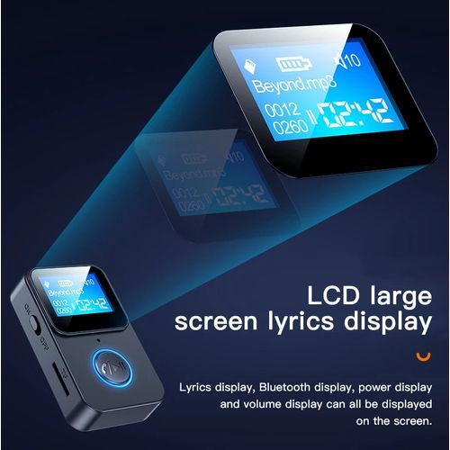 Bluetooth 5.0 USB Receiver Transmitter, Wireless Audio Adapter,HD HiFi MP3 Player, 3.5 Mm