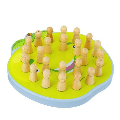 2-in-1 Wooden Memory Chess Baby Kids Educational Toys Parent-Child Leisure Fun