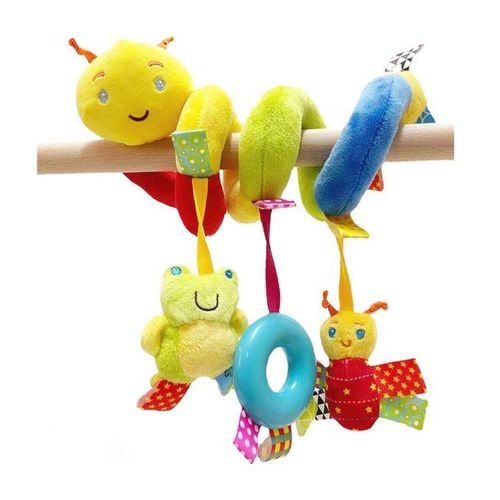 Hanging Rattle Spiral For Boys And Girls Car Seat Sensory Caterpillar