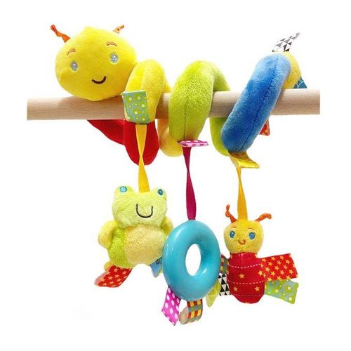 Hanging Rattle Spiral For Boys And Girls Car Seat Sensory Caterpillar