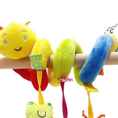 Hanging Rattle Spiral For Boys And Girls Car Seat Sensory Caterpillar