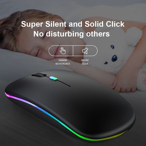 Colorful Wireless Mouse 2.4G Rechargeable Luminous