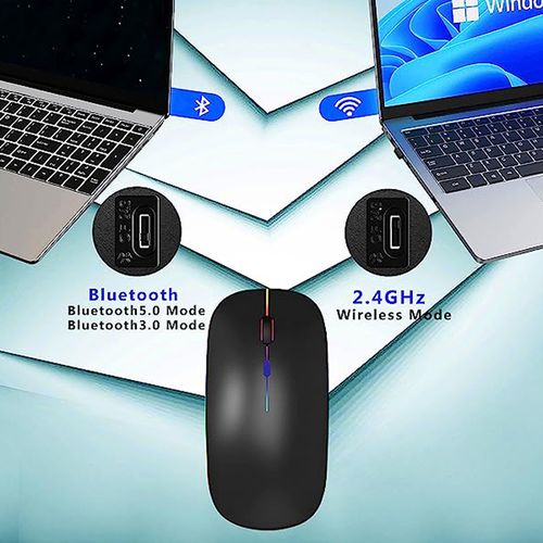 Colorful Wireless Mouse 2.4G Rechargeable Luminous