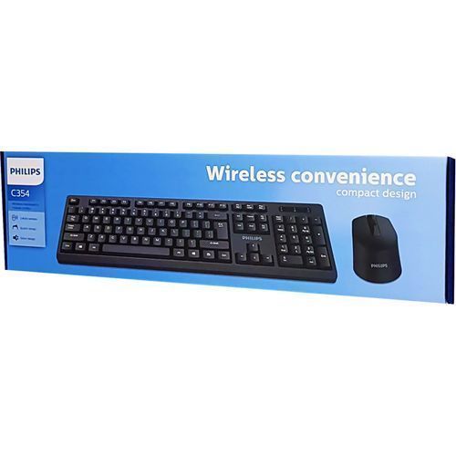 Philips Set Of Wireless Keyboard and Mouse - Black