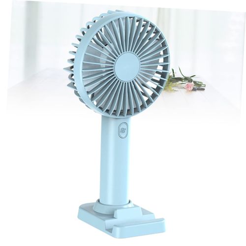Sky Blue USB Portable Handheld Fan-Desktop Stand