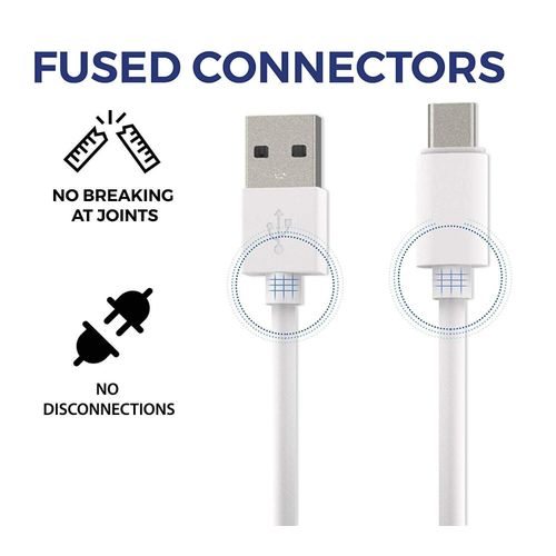 4G Lite USB Type C Charger Cable - White