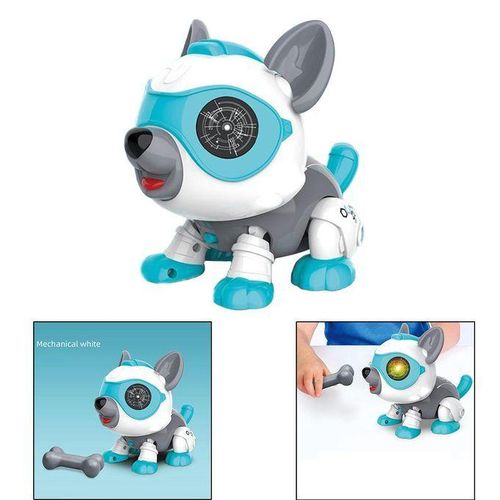 Touch /Sound Control Puppy Toys Electronic Pet Toy Dog For Age 3 Blue