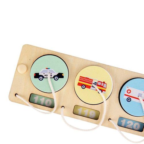 Kids Busy Board Life Motor Skill Matching Board Vehicle And Number