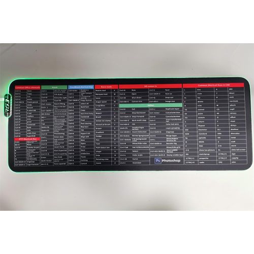 LED Luminous Effect  Mouse Pad Large Non-slip  Keyboard
