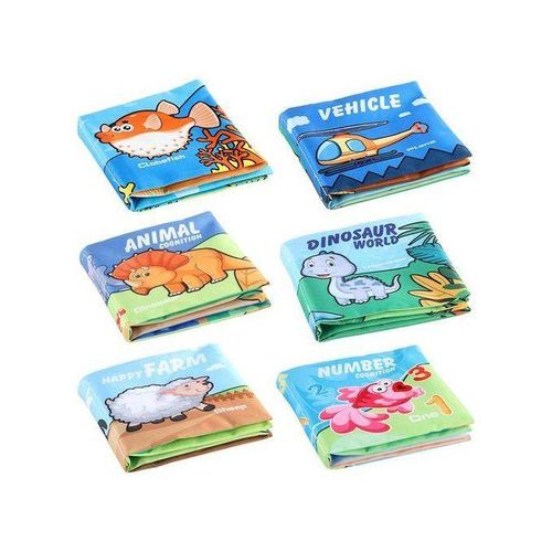 6 Pieces Soft Baby Cloth Book Infants Educational Learning