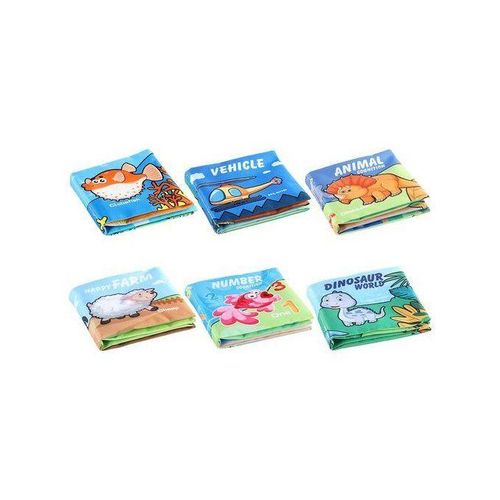 6 Pieces Soft Baby Cloth Book Infants Educational Learning