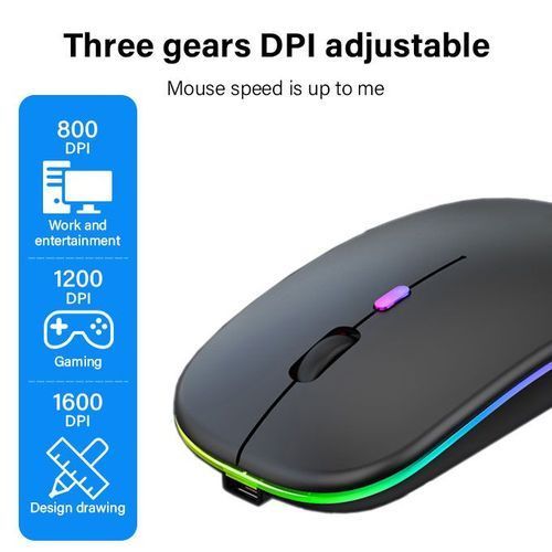 Bluetooth Dual Model Led 2.4Ghz Rechargeable Wireless Mouse
