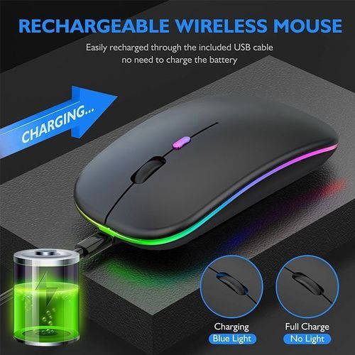 Bluetooth Dual Model Led 2.4Ghz Rechargeable Wireless Mouse