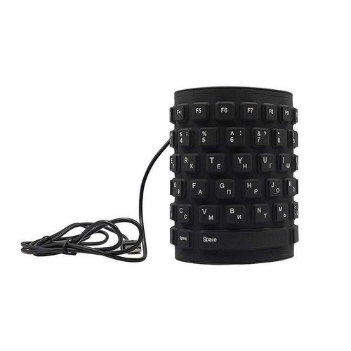 USB Flexible Keyboard - Black