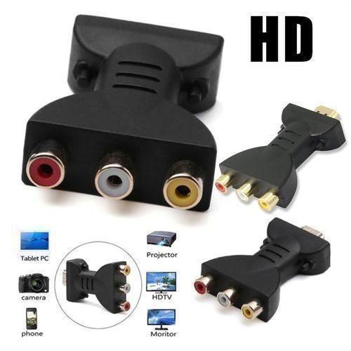 AV Digital HDMI Compatible To 3 RCA Audio Ad Ter Component Converter Video