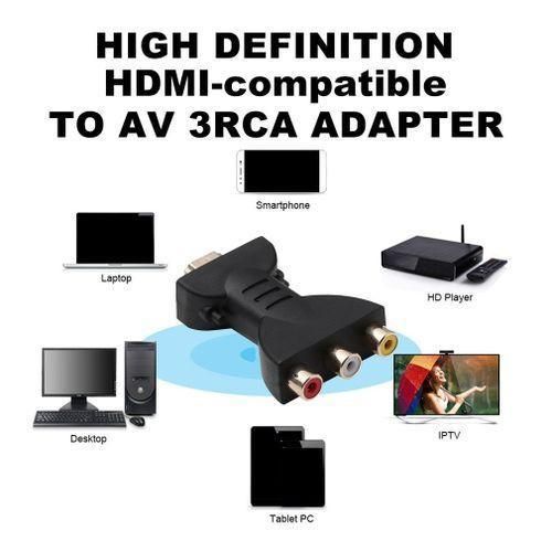 AV Digital HDMI Compatible To 3 RCA Audio Ad Ter Component Converter Video