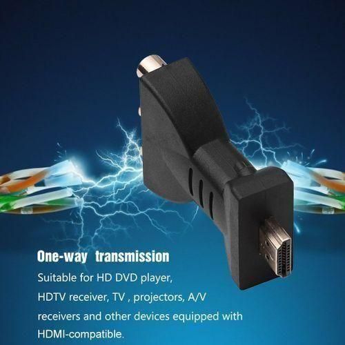 AV Digital HDMI Compatible To 3 RCA Audio Ad Ter Component Converter Video