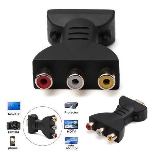 AV Digital HDMI Compatible To 3 RCA Audio Ad Ter Component Converter Video