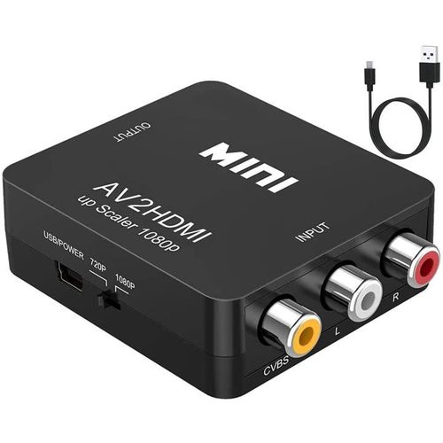 Mini AV To A HDMI Converter  1080P Box AV2HDMI Video  Adapter