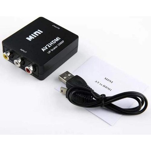 Mini AV To A HDMI Converter  1080P Box AV2HDMI Video  Adapter