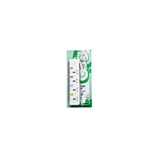 G & T 3m Extension Cable- Good Quality - 4 Sockets, Durable & Safe- White