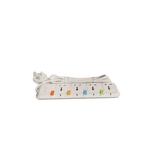 G & T 3m Extension Cable- Good Quality - 4 Sockets, Durable & Safe- White