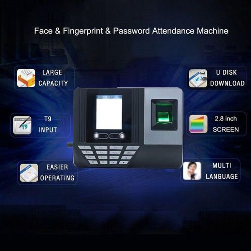 Face Fingerprint Password Time Clock Attendance Machine
