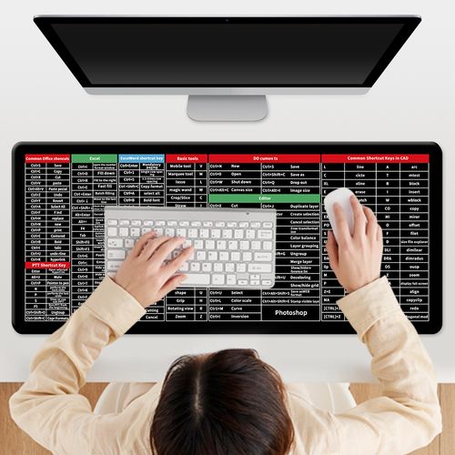700*300 Mouse Pad Large Non-slip  Keyboard  Shortcut Key