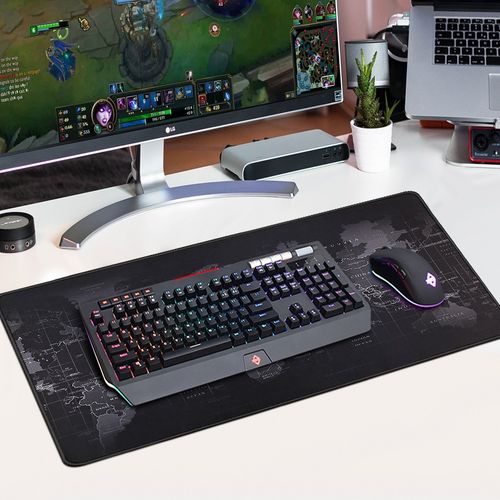 XL 700*300 Mouse Pad Large Non-slip  Keyboard  Map