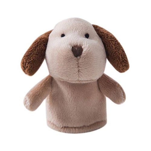 Cartoon Animal Finger Puppets Set Baby Educational Light Brown Dog