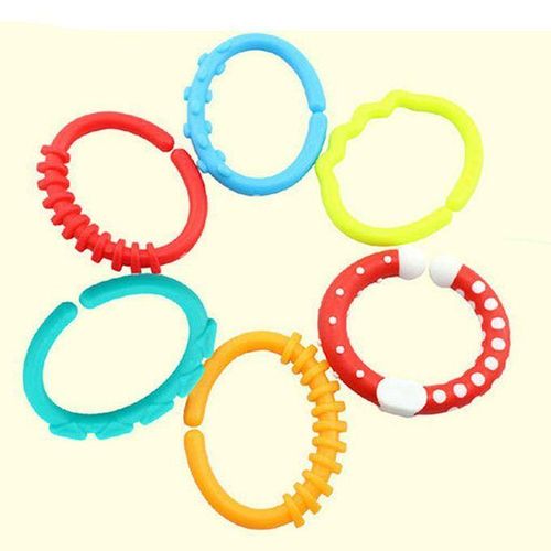 Infant Rattle Teether  Rings Crib Bed Stroller Decoration