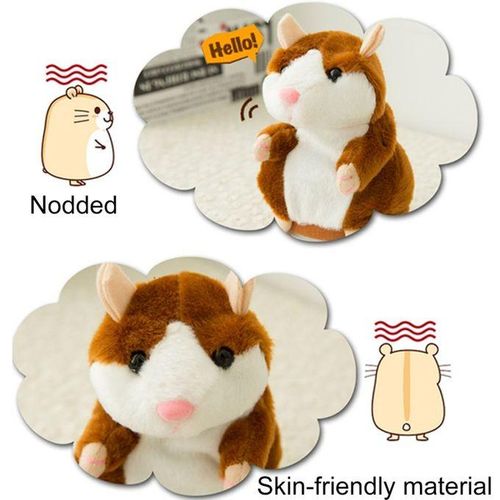 3 PCS Hamster Plush Toy With Talking And Changing Voice
