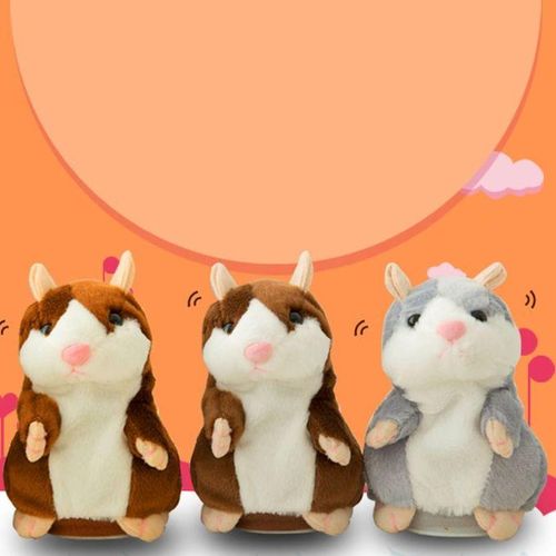 3 PCS Hamster Plush Toy With Talking And Changing Voice