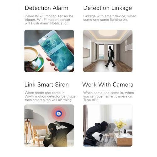 Wireless WIFI Movement Movement  Sensor  For TUYA