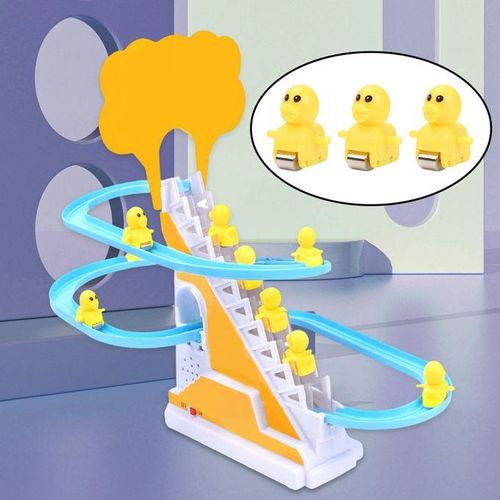 Toys Race Track Slide Stairs  Toys Duck