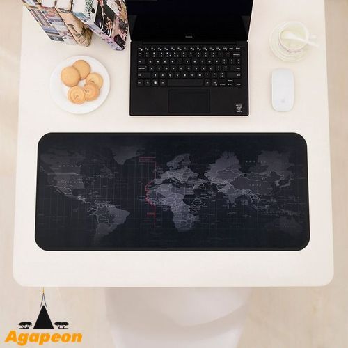 Agapeon World Map Pattern Mouse Pad 80*30cm Soft Rubber
