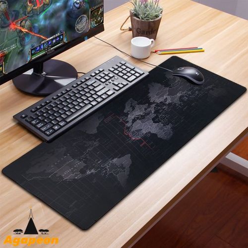 Agapeon World Map Pattern Mouse Pad 80*30cm Soft Rubber