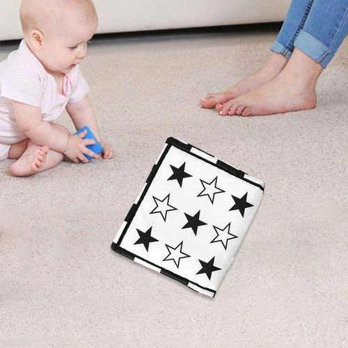 Newborn Baby Black And White Soft Book Rustling Five Pointed Star
