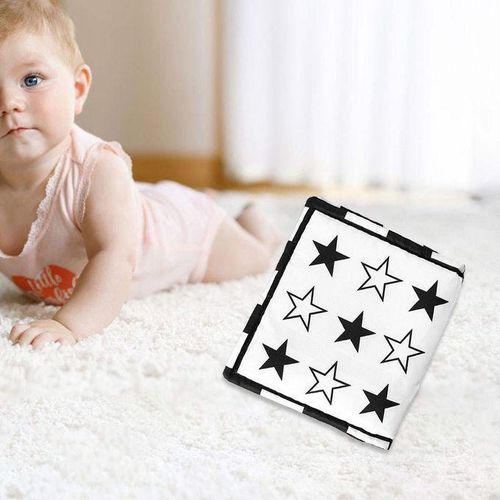 Newborn Baby Black And White Soft Book Rustling Five Pointed Star