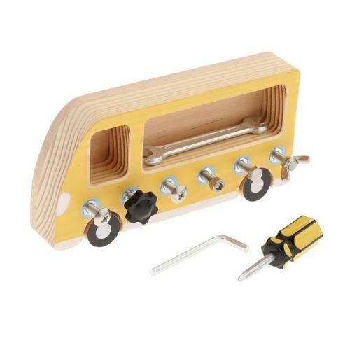 Montessori Screw Driver Board Practical Educational Learning Toy