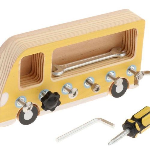 Montessori Screw Driver Board Practical Educational Learning Toy