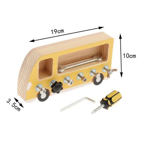 Montessori Screw Driver Board Practical Educational Learning Toy