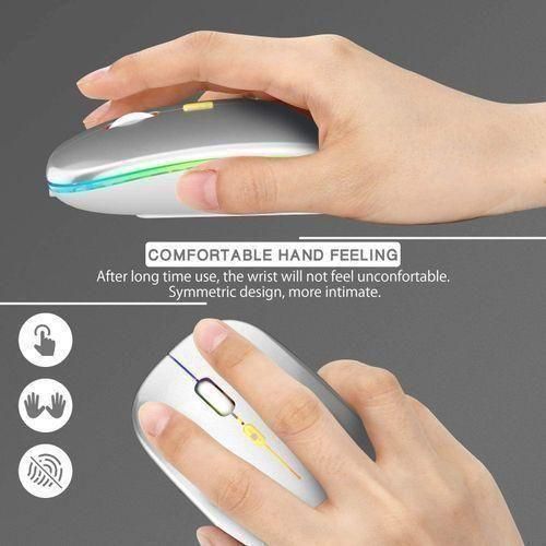 Wireless Mouse Colorful LED 2.4G Ultra-thin
