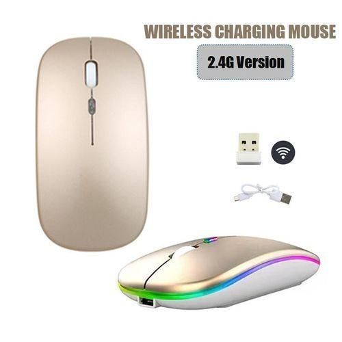 2.4G Wireless Charging Mouse Gold