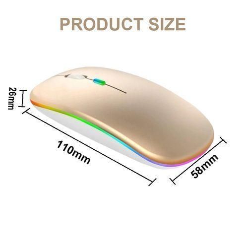 2.4G Wireless Charging Mouse Gold